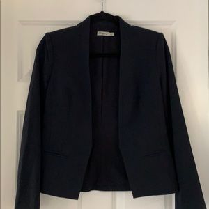 Eliza J navy open front blazer.